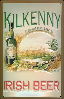 Produktbild von Blechschild Kilkenny Irish Beer St. Francis Abbey brewery Schild Nostalgieschild
