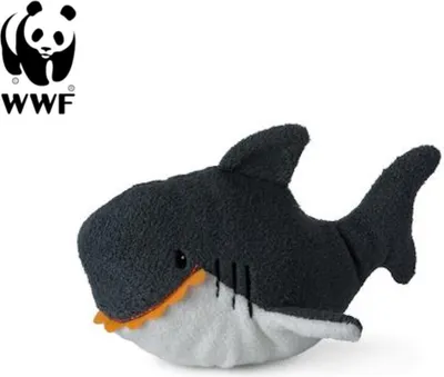 Produktbild von WWF Cub Club - Stevie der  Hai (grau, 20cm) für Kleinkinder Kuscheltier Stofftier