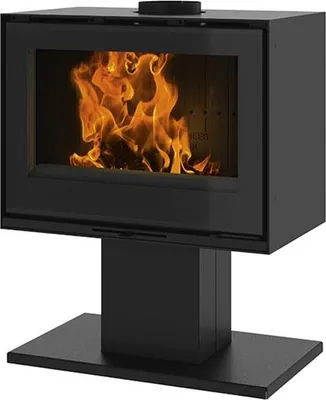 Image de Poêle à bois 10kw noir - Godin - 411202ANTH -