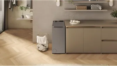 Image de Lave-linge top Whirlpool MAL posable, Top, ESSENTIAL, Silver TDLRS6261FR