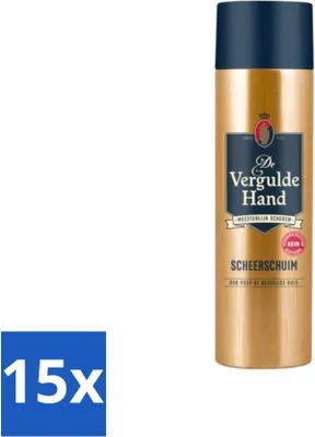 Immagine prodotto di Schiuma da barba per mani dorate 250 ml - Confezione risparmio - 15 pezzi