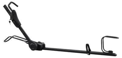 Immagine prodotto di Portabici da tetto per auto - Supporto verticale per biciclette, compatibile con portapacchi da tetto - Pieghevole - Con doppia serratura - Altezza regolabile da 75 a 98 cm - Colore nero
