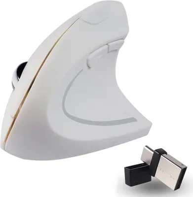Image de Souris 2.4GHz Optique (Adaptateur USB-A+ USB-C) 2 modes Souris sans fil 1600 3 Sensibilité réglable 6 boutons pour Laptop//Mac/Windows/PC/Tablet/iPad
