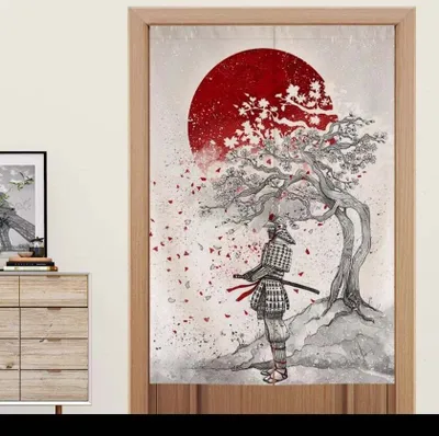 Obrázek produktu pro Fine Asianliving Japonské dveřní závěsy Noren Samurai Š80xV130cm