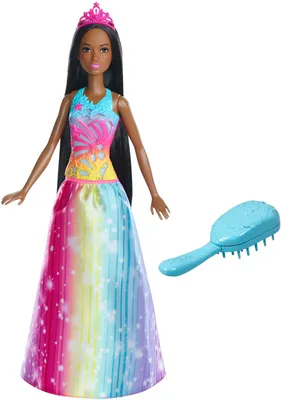 Produktbild von Barbie Dreamtopia Regenbogen-Königreich Magische Haarspiel-Prinzessin (brünett)