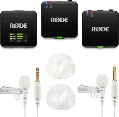 Zdjęcie produktu dla Rode Wireless GO Gen 3 z 2x Lavalier GO WH i 2x WS05WH