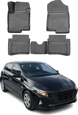 Zdjęcie produktu dla 2020-2025 Dywaniki podłogowe Hyundai i20 TPE czarne 4 szt