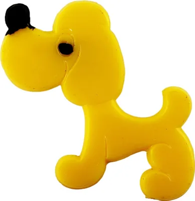 Produktbild von Anstecker - großer Hund - gelb - DDR Anstecknadel