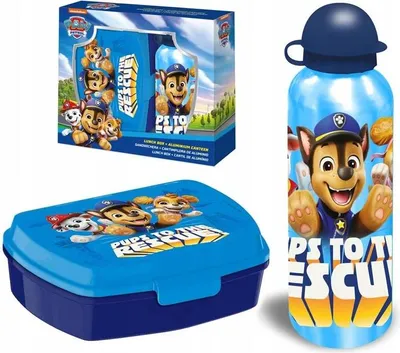 Productafbeelding van Kids Licensing - Aluminiumfles Paw Patrol 500 ml + Broodtrommel