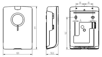 Produktbild von GROTHE Elektronik-Gong Echo 120 weiß 8-12V AC/DC und Batt.