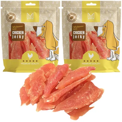 Produktbild von Mersjo weiche Hähnchenfilets 2x500g - Hundeleckerli getreidefrei fettarm Hundesnacks Trainingssnack Hühnchen Belohnung Naturfleisch