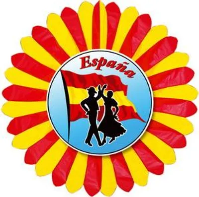 Produktbild von Dekofächer Spanien mit Flamencoaufdruck beidseitig
