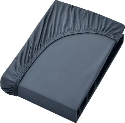 Obrázek produktu pro Prostěradlo NatureMark jersey, napínací prostěradlo 100% bavlna v mnoha velikostech a barvách ZNAČKOVÁ KVALITA ÖKOTEX Standard 100 | 180 x 200 cm - 200 x 200 cm - antracitově šedá