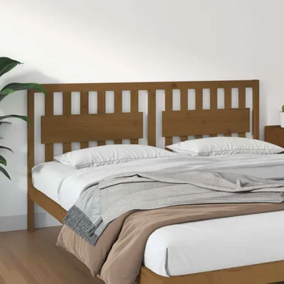 Produktbild von vidaXL Kopfteil Honigbraun 185,5x4x100 cm Massivholz Kiefer - Kopfteil - Kopfteile - Bettkopfteil - Holzkopfteil