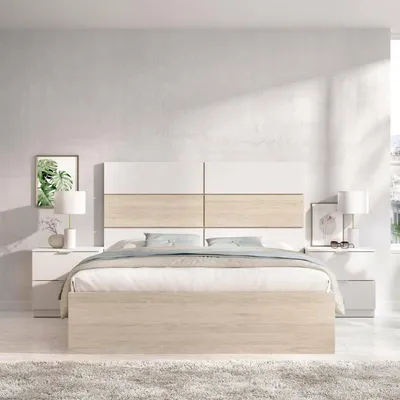 Immagine prodotto di Dmora Letto Matrimoniale Alina 205.4x266.6 cm Bianco, Dimensione Materasso 160x200 cm Matrimoniale