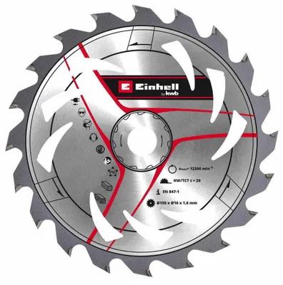Image de Lame circulaire 150x16mm,20dts