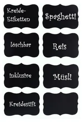Produktbild von TP 6er Set Vorratsglas mit Bambusdeckel, luftdicht stapelbar inkl. 8 Kreidetafelsticker und Stift