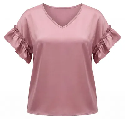 Image de BIANY - Chemisier pour femmes - Rose - Taille S