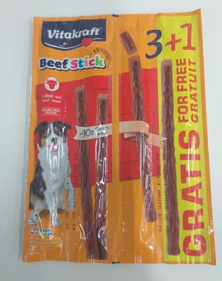 Produktbild von VITAKRAFT Beef Stick Beef - leckerli für hunde - 3+1