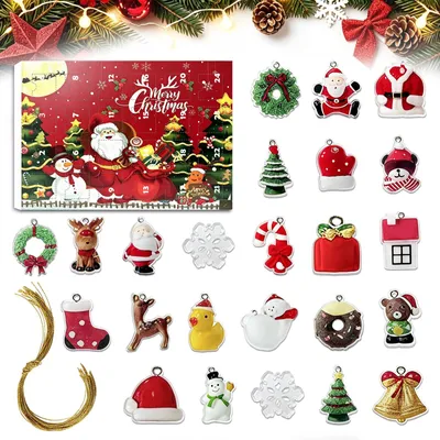 Adventskalender Weihnachtsmann, rot, 1 Stück