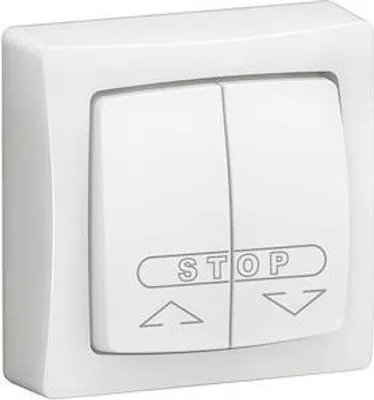 Image de Double poussoir pour volets roulants Appareillage saillie complet blanc - LEGRAND - 086010L