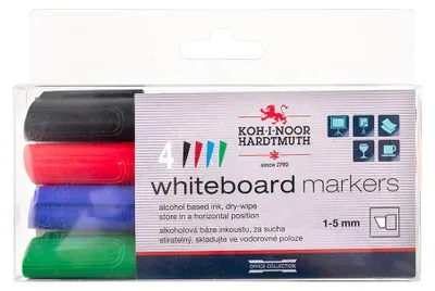 Produktbild von White-Boardmarker - Keilspitze 1-5 mm im 4er Pack