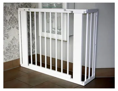 Produktbild von Schutzgitter Absperrgitter Türgitter Treppenschutzgitter 117 bis 363 cm Weiß
