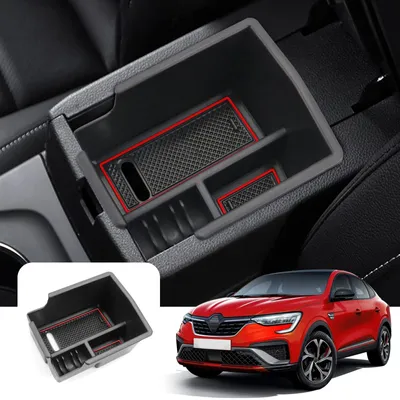 Image de Organisateur pour accoudoir de Renault Arkana, avec tapis antidérapant