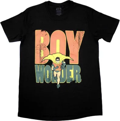 Obrázek produktu pro DC Comics - Tričko "Batman Robin Boy Wonder" pro muže/dámy Uni RO11413 (XL) (Black)