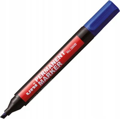 Produktbild von Permanentmarker Cut-off blau Uni-380B