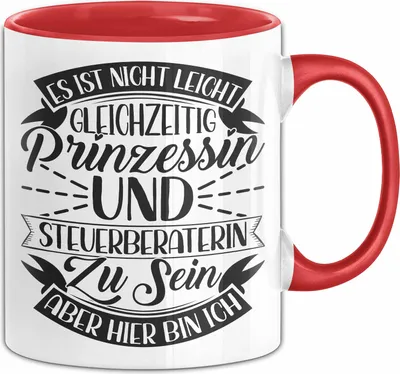 Produktbild von Steuerberaterin Geschenk Tasse Geschenkidee (Rot)