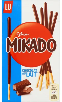Obrázok produktu pre LU Mikado mliečne čokoládové tyčinky 75 g – chrumkavé sušienky s mliečnou čokoládou