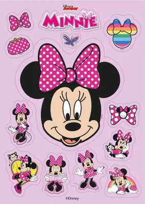 Produktbild von dekora - Minnie Mouse Ausschneidbare Oblate - Torten, Cupcakes und Kekse