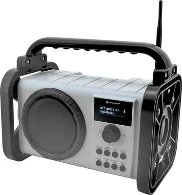 Produktbild von Soundmaster DAB80SG Rádio pro staveniště s DAB+ FM Bluetooth a Li-Ion baterií IP44 odolné proti prachu a stříkající vodě