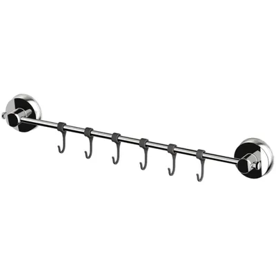 Produktbild von RIDDER Handtuchstange mit Haken 55,5 x 6,5 x 4,6 cm Chrom 12120100