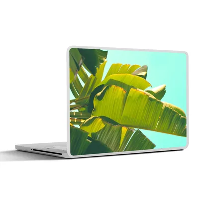 Produktbild von MuchoWow® Laptop Aufkleber Sticker Cover Bananenblatt - Blätter - Tropisch - Sommer 40x30 cm - Laptop Dekoration - Selbstklebend