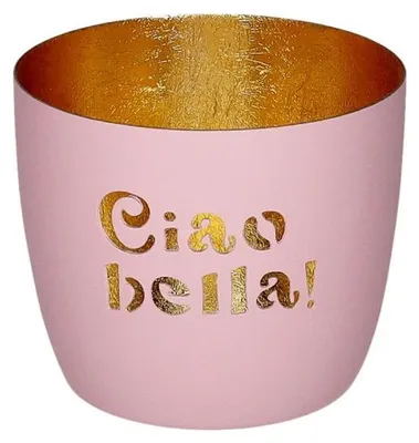 Zdjęcie produktu dla Gift Company Lantern Madras M, Ciao bella!, podgrzewacz, świecznik, żelazo, różowy/złoty, wys. 8,5 cm, 1210904012