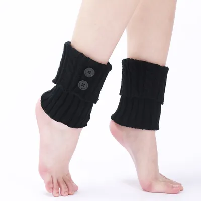 Produktbild von INF Gestrickte Beinwärmer, Stiefelschäfte für Damen, Slouchy Boot Socks