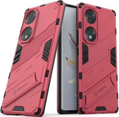 Obrázek produktu pro Pouzdro pro Honor 70 Hybridní PC TPU Nárazuvzdorné Ochranné Pouzdro s Funkcí Stojanu Růžový
