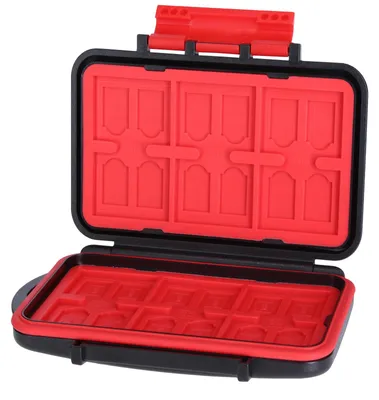 Produktbild von ROLLEI SD-Karten Case (Plastik Box, klein & handlich sowie wasserdicht), Farbe:'Schwarz