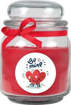 Image de Bougie parfumée en pot - Valentin Bonbon 300gr ( 70h ) Be mine