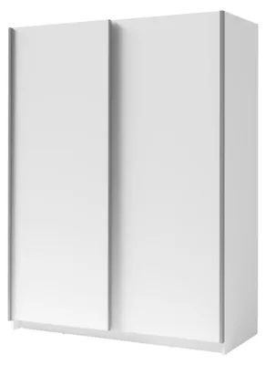 Image de Armoire GOZU 151 cm avec 2 portes coulissantes – Blanc