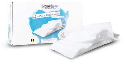 Zdjęcie produktu dla Bambinex ** WASHABLE Super DRY wkładki do pieluszek ** DRY wkładki z mikropolaru dla suchych pośladków dziecka (opakowanie 20 sztuk)