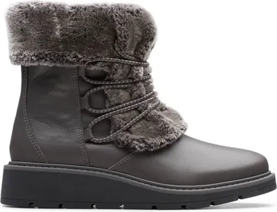 Obrázek produktu pro Clarks Ivery Jump šedé kožené zimní boty 37