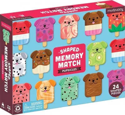 Produktbild von Mudpuppy Dřevěné pexeso pejsci