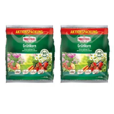 Produktbild von SUBSTRAL® Grünkorn Langzeitdünger für Garten, Obst, Gemüse und Rasen 12 kg