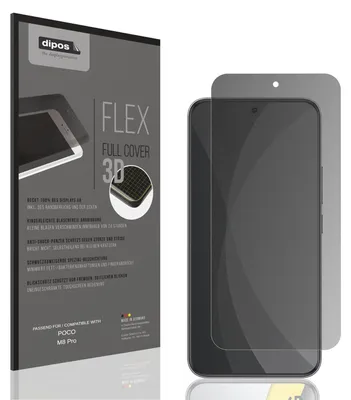 Produktbild von Full Cover Privacy Blickschutzfolie für POCO M8 Pro Folie Anti-Shock