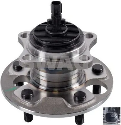 Produktbild von SWAG Radlagersatz Hinten Links Hinten Rechts für TOYOTA AURIS (NRE15, ZZE15, ADE15, ZRE15, NDE15) Schrägkugellager 74mm 81 93 1687