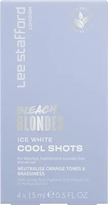 Immagine prodotto di Lee Stafford Decolorante per biondi Ice White Cool Shots 4 x 15 ml