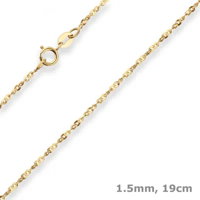 1-5mm-Armband-Fantasiekette-aus-750-Gelbgold-19cm